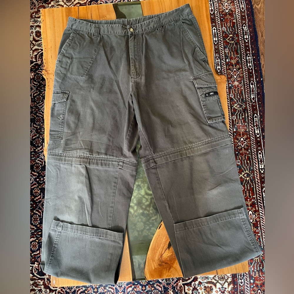 Vintage Columbia Convertible Men's Dark Olive Cargo Pants